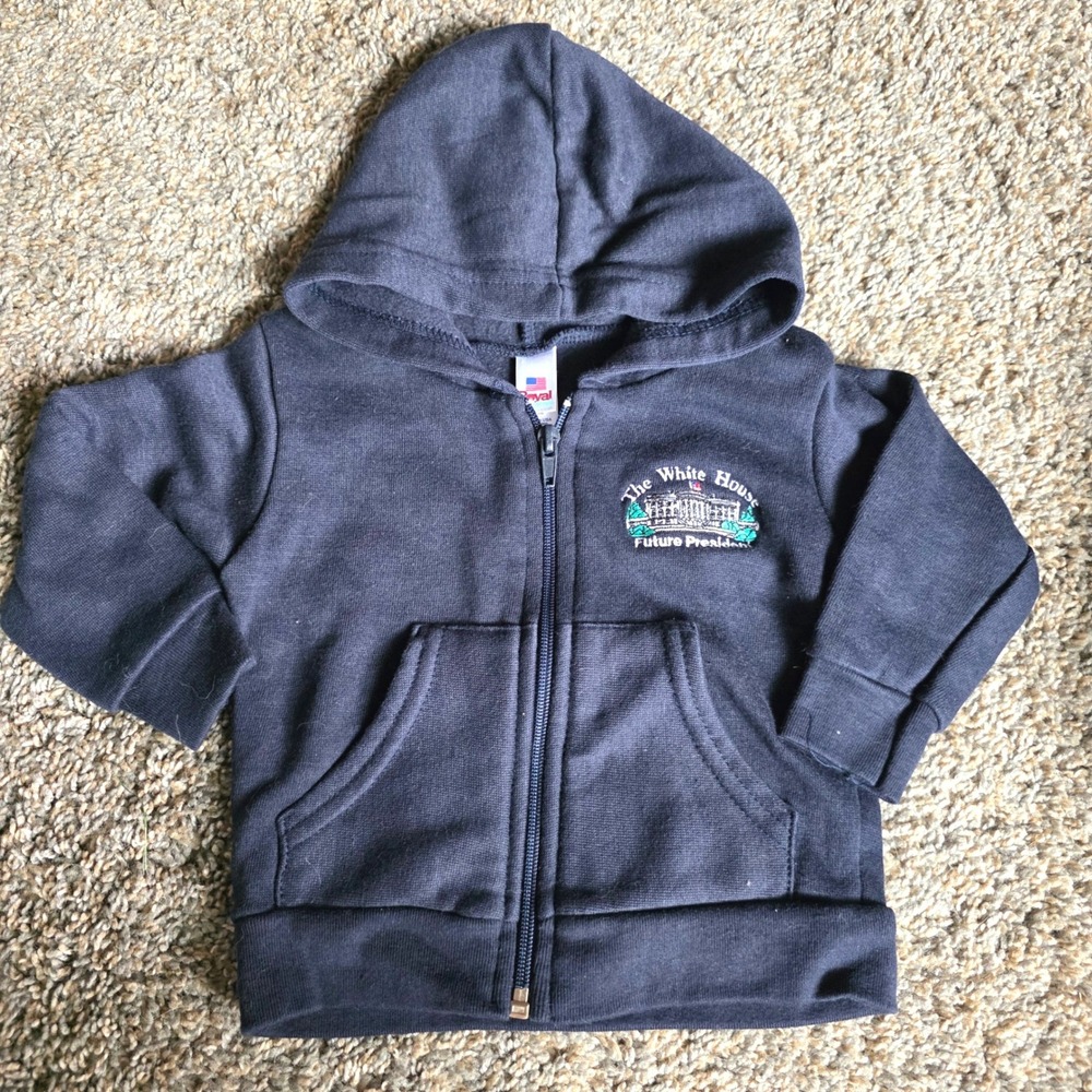 Royal Apparel White House Future President Zip Up Hoodie Toddler 12-18M